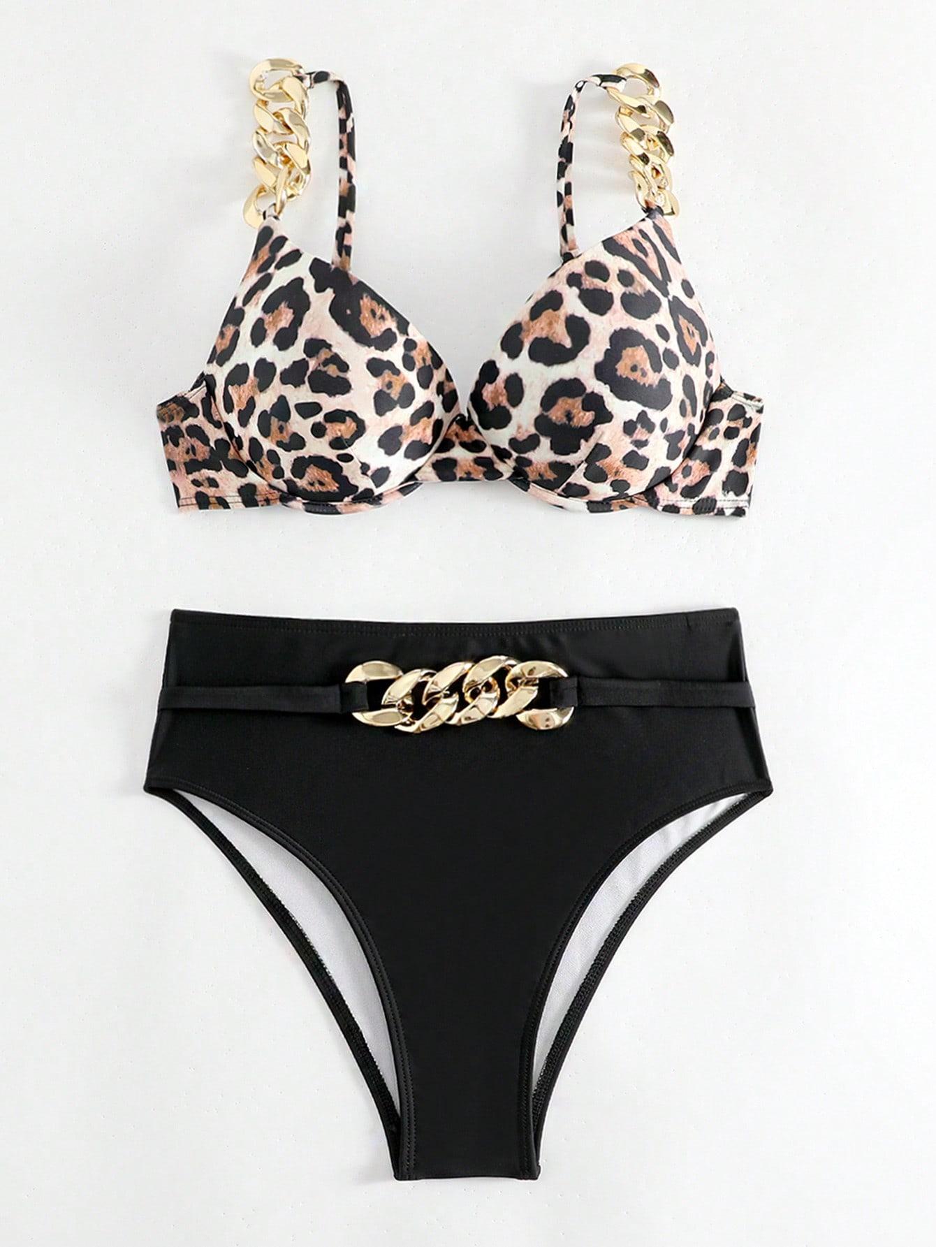 DWUCZĘŚCIOWY STRÓJ KĄPIELOWY ANIMAL PRINT