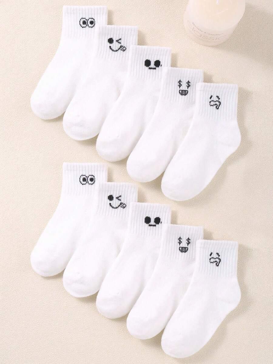 białe skarpety 5-pack