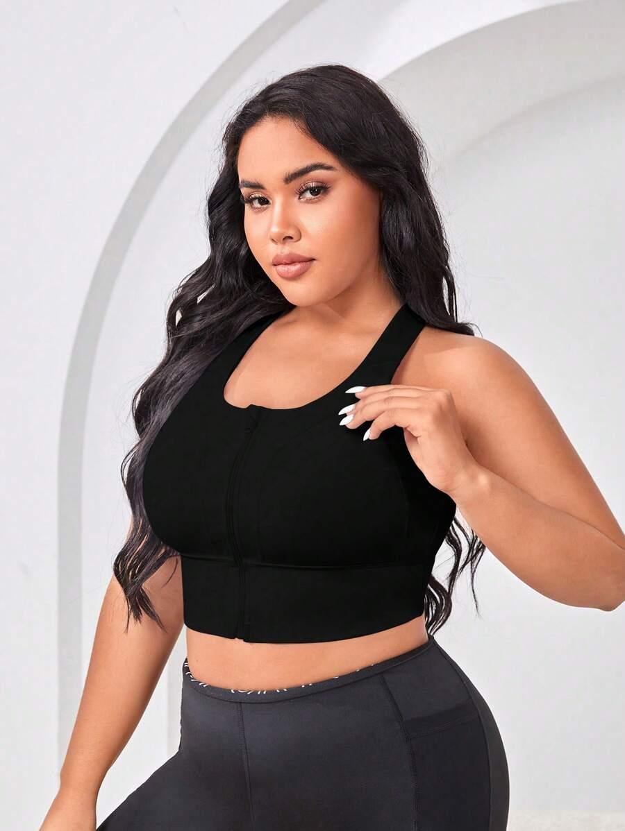 czarny sportowy top