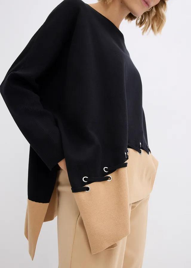 SWETER PONCZO OVERSIZE
