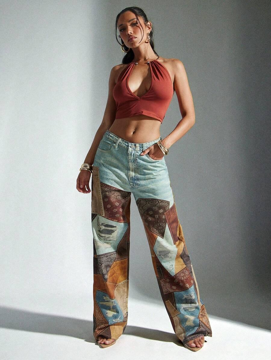 SPODNIE JEANS WZÓR