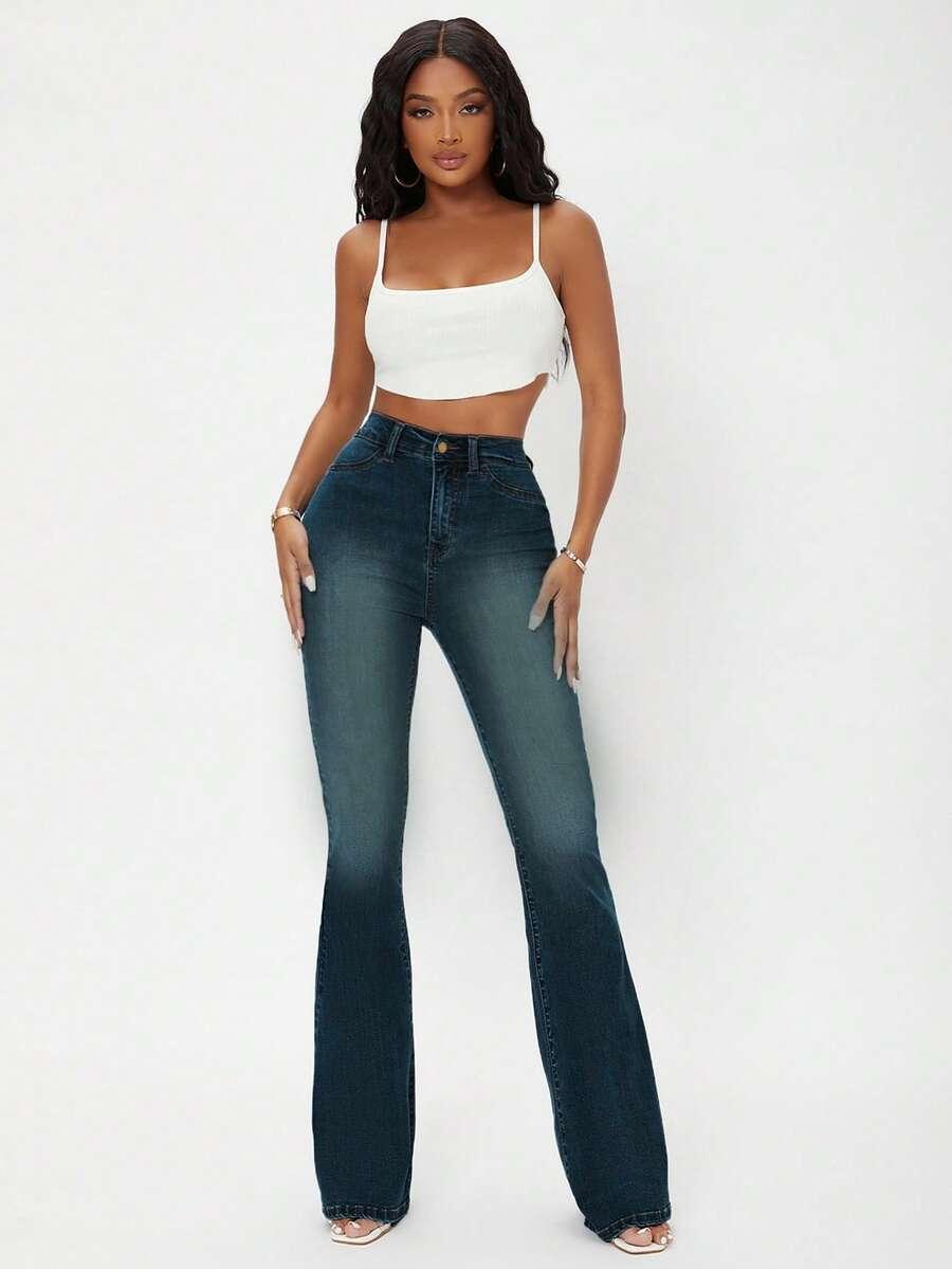spodnie jeans dzwony