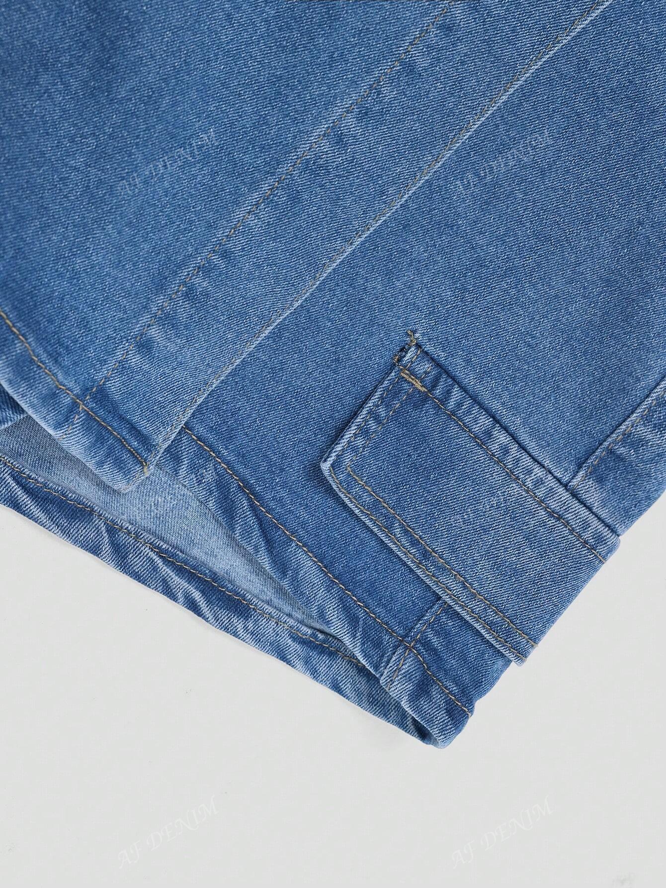 SPÓDNICO-SPODENKI JEANS KLAMRA