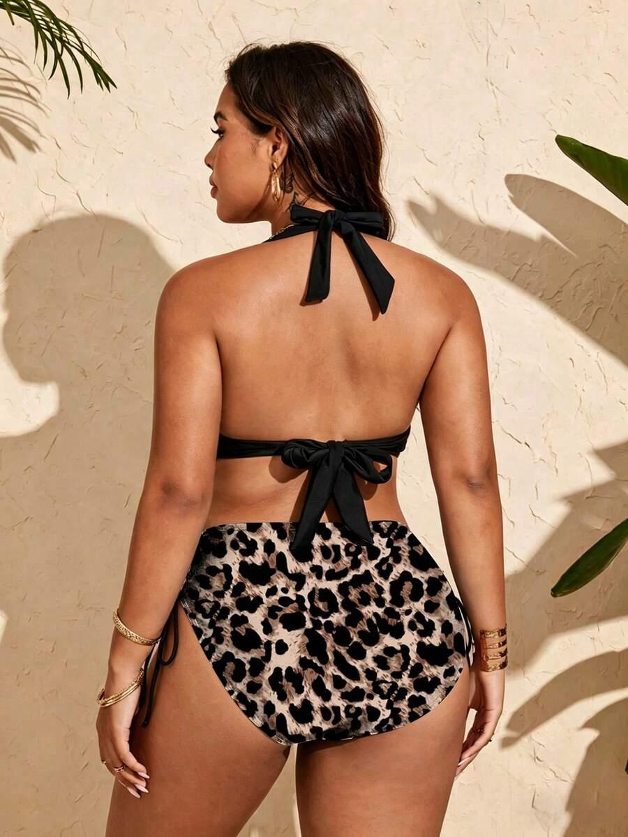 DWUCZĘŚCIOWY STRÓJ KĄPIELOWY ANIMAL PRINT