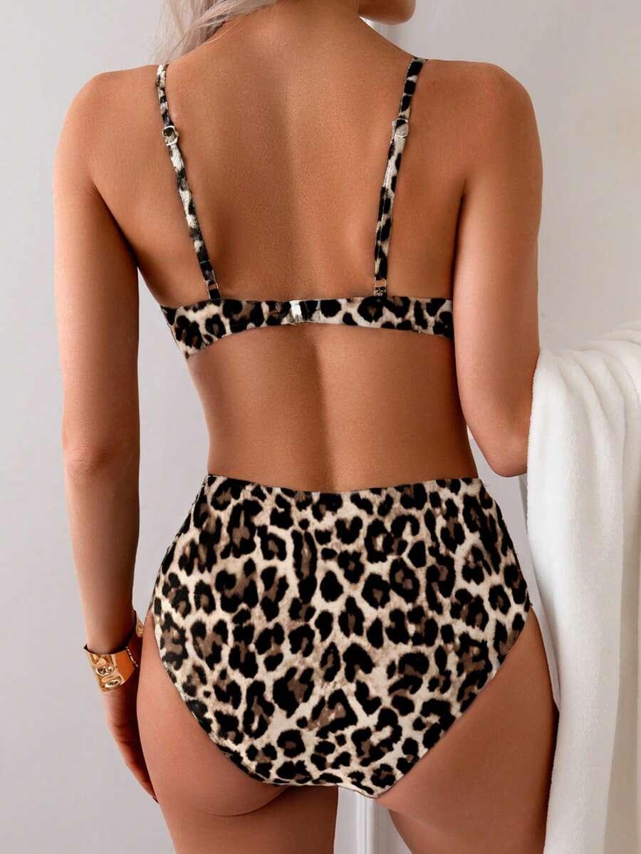 DWUCZĘŚCIOWY STRÓJ KĄPIELOWY ANIMAL PRINT 