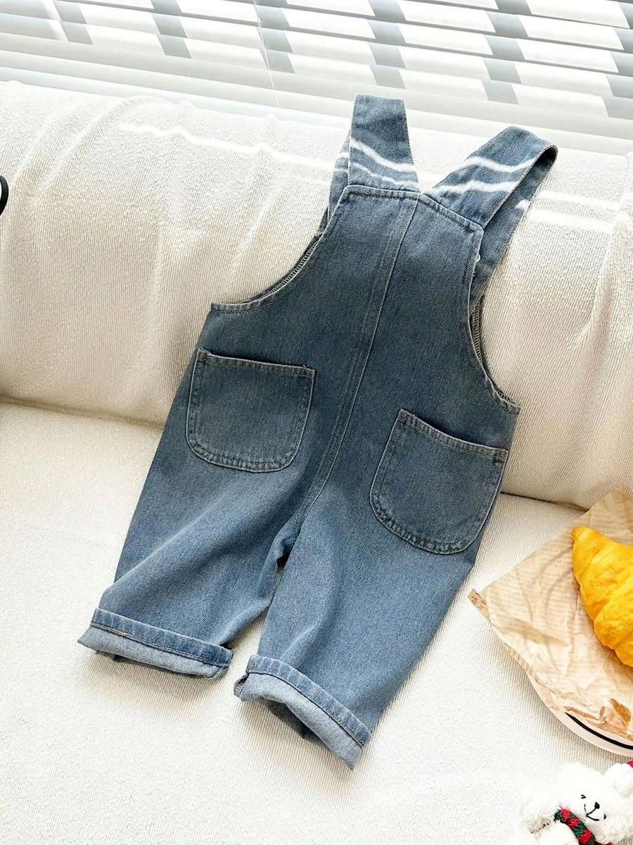 niebieskie ogrodniczki jeans 