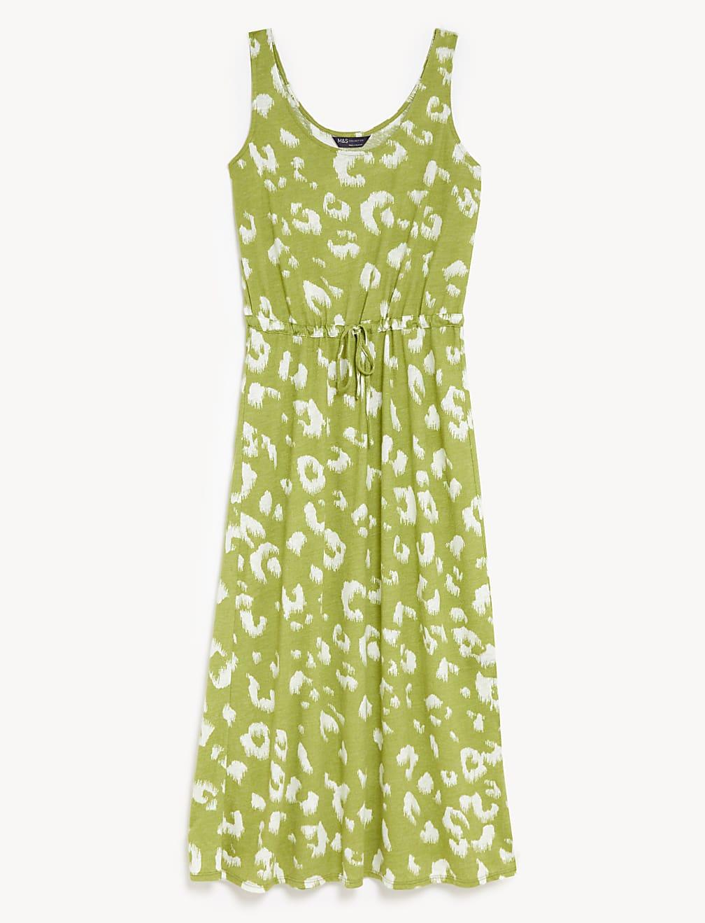 ZIELONA SUKIENKA PRINT T42-4460-KA