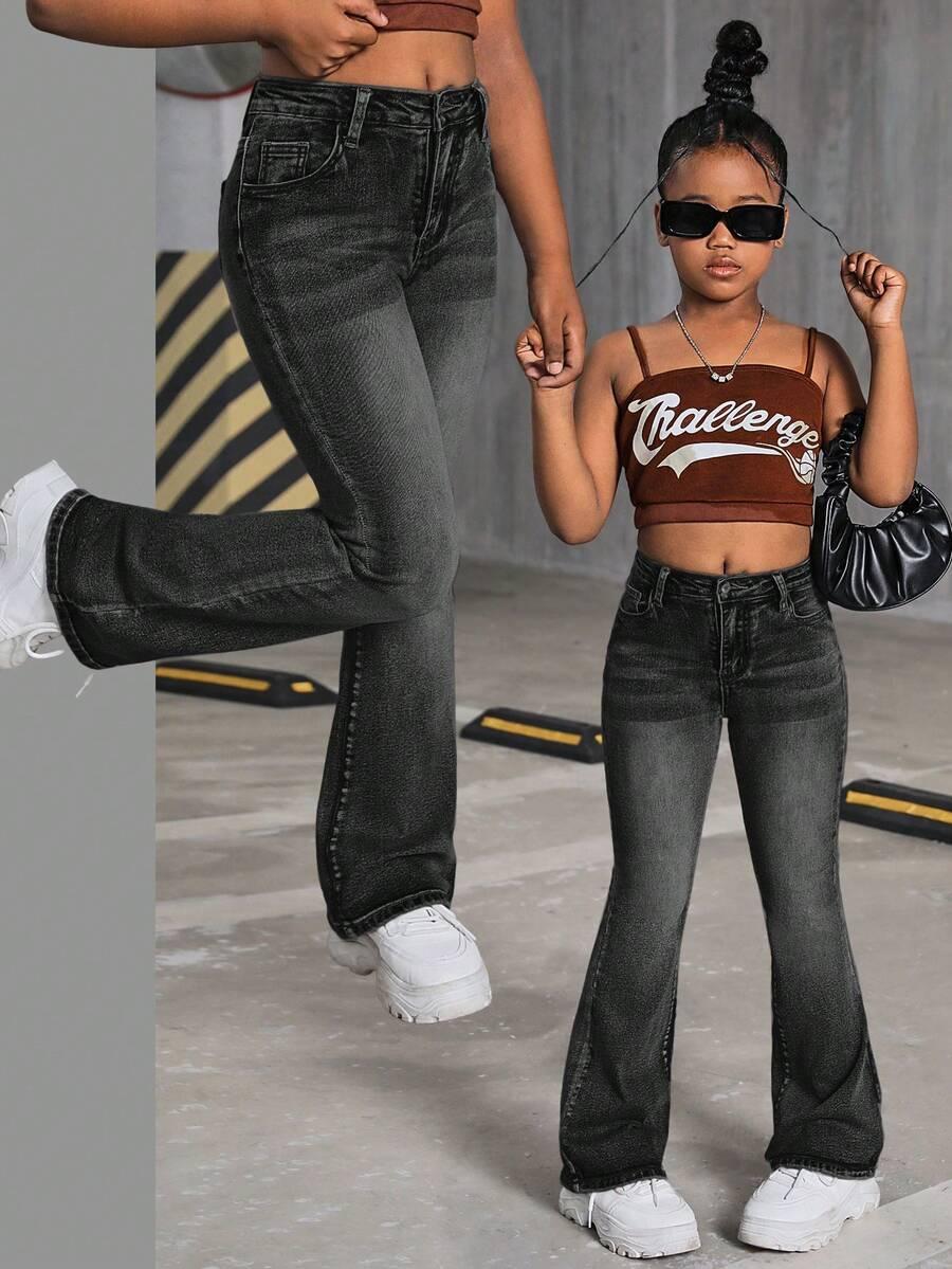 CZARNE SPODNIE JEANS