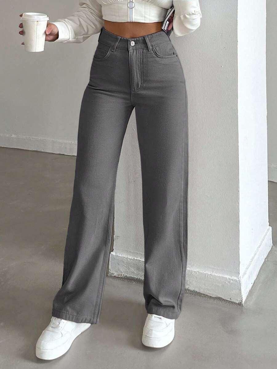 szare spodnie jeans