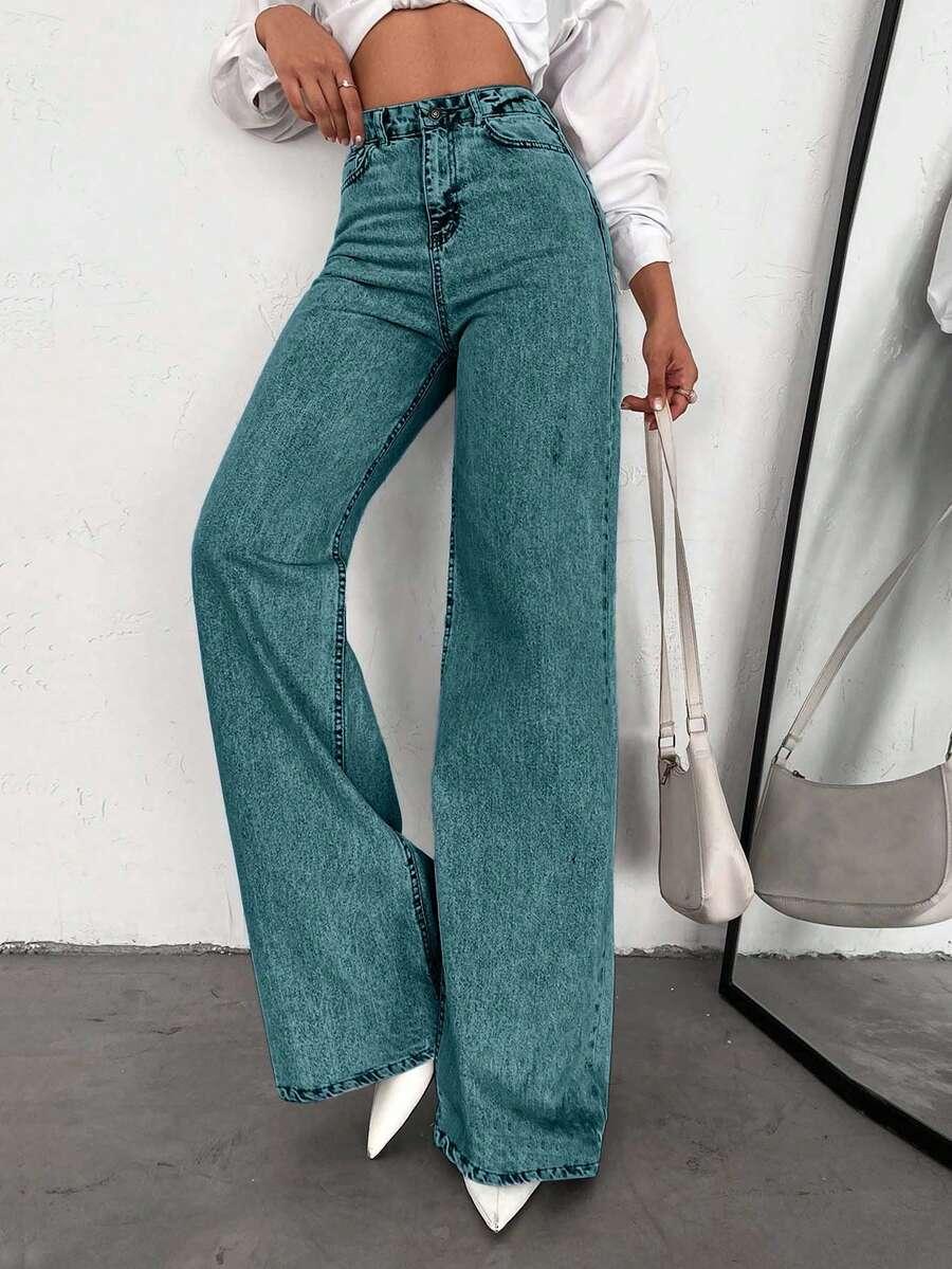 niebieskie spodnie jeans zamek