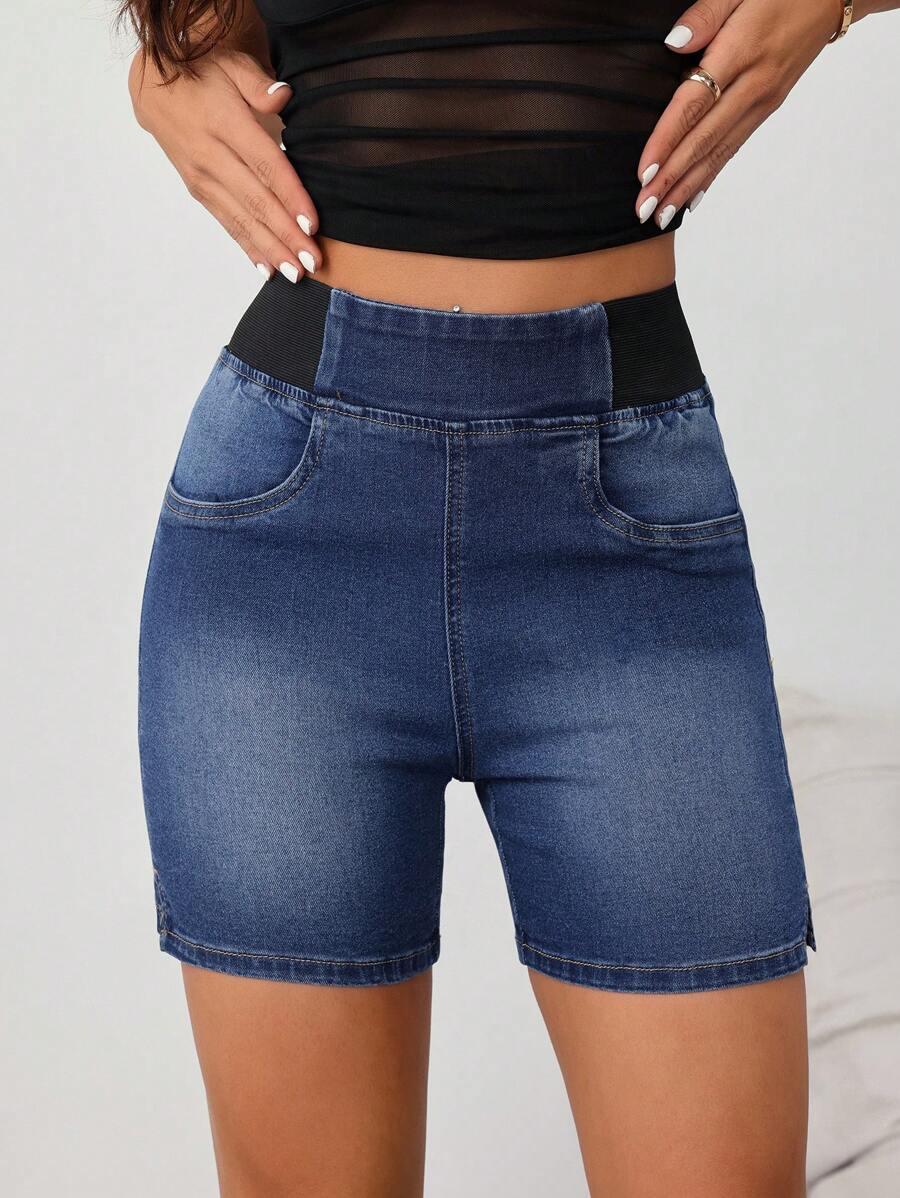 SPODENKI JEANS WYSOKI STAN