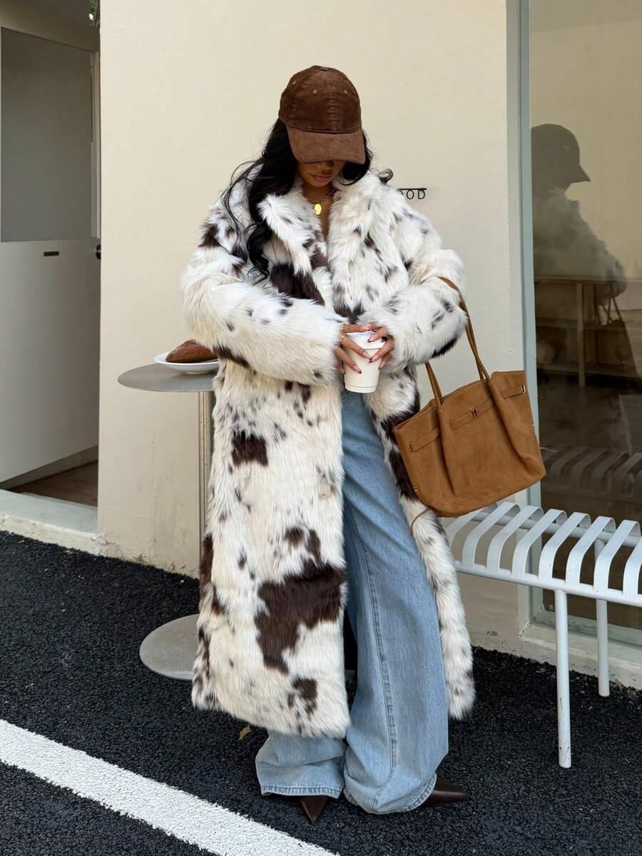 SZTUCZNE FUTRO ANIMAL PRINT