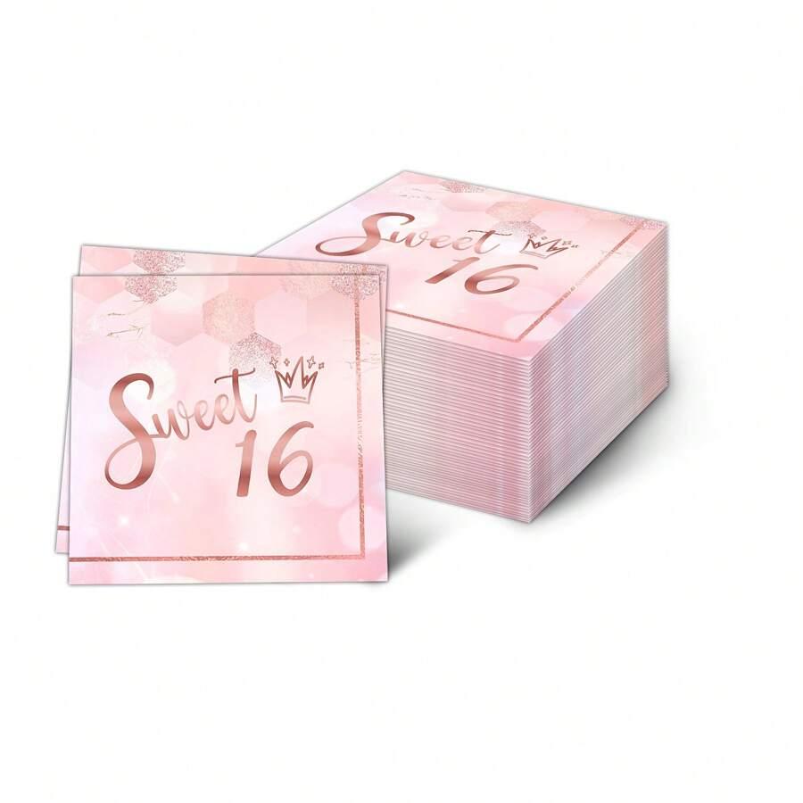 serwetki na 16 urodziny 40 szt