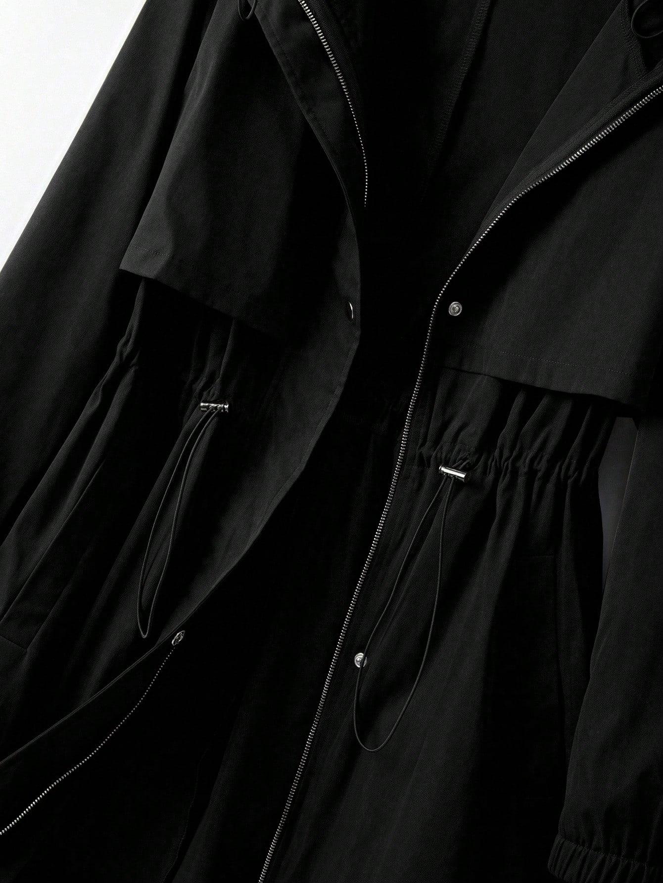 czarna kurtka parka