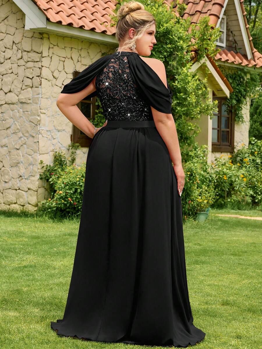 czarna maxi sukienka