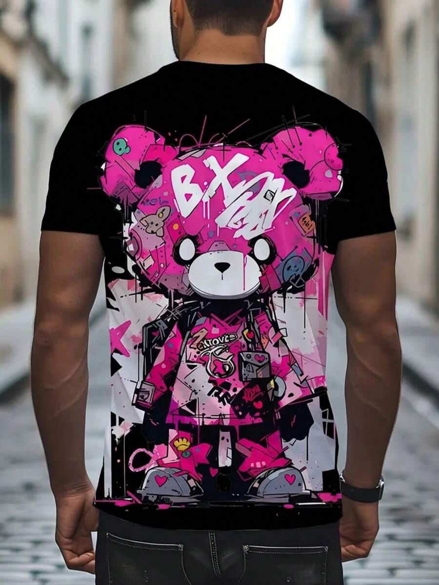 t-shirt oversize nadruk