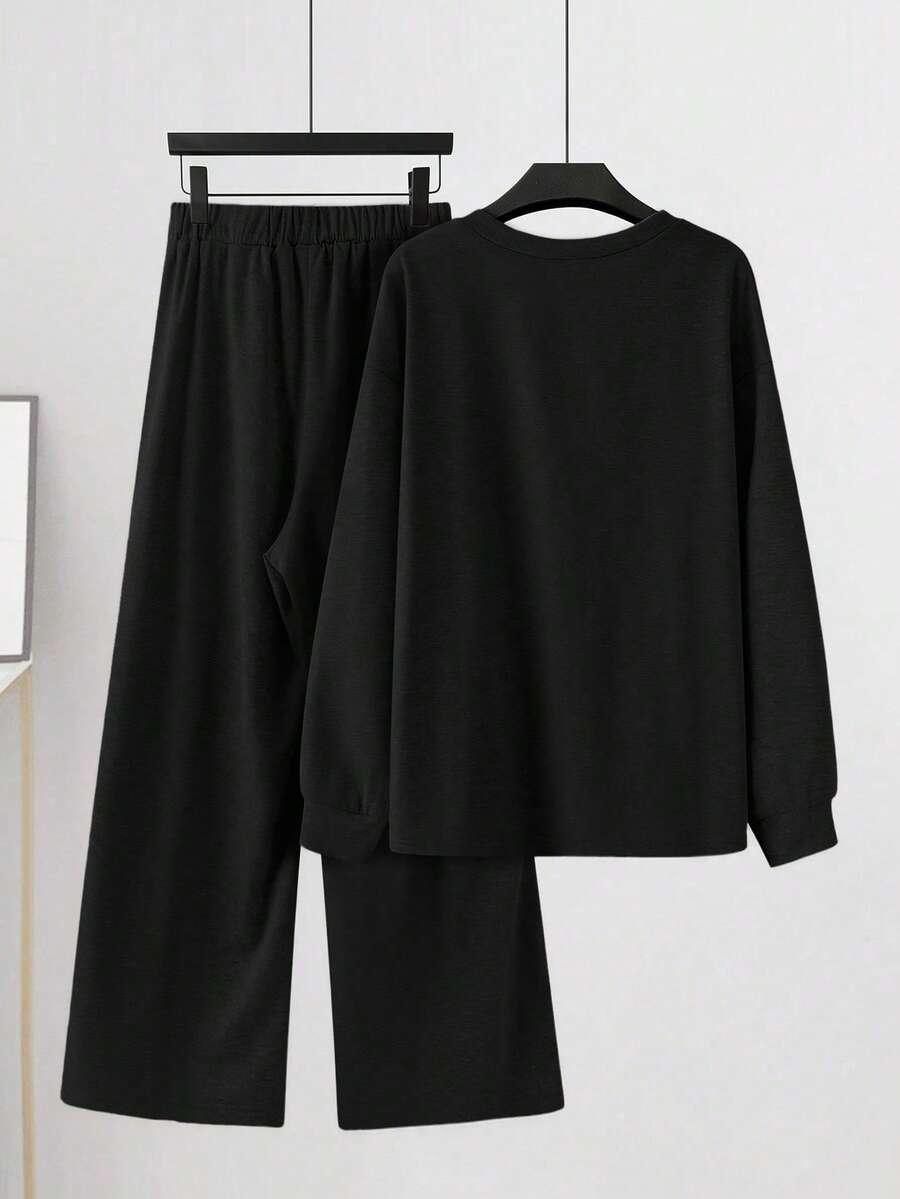 czarny komplet dresowy bluza spodnie 