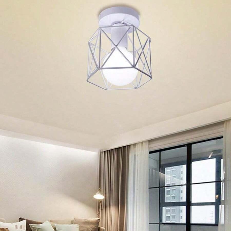 biała lampa wisząca