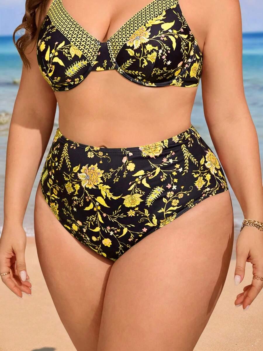 dół od bikini kwiaty