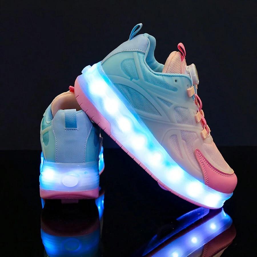 buty sportowe led usb rolki