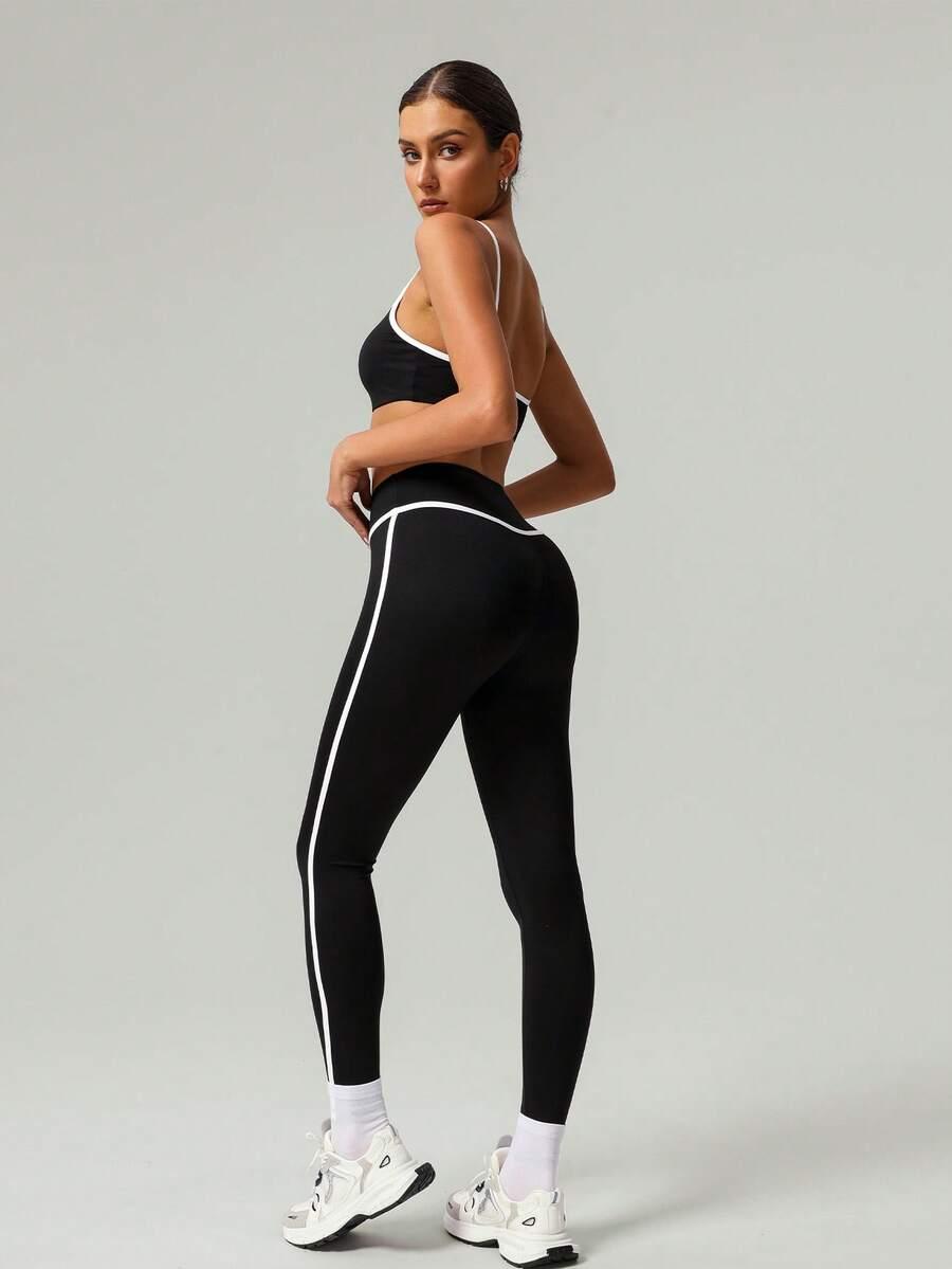 TOP LEGGINSY KOMPLET SPORTOWY