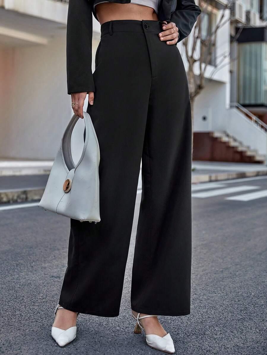 czarne eleganckie spodnie