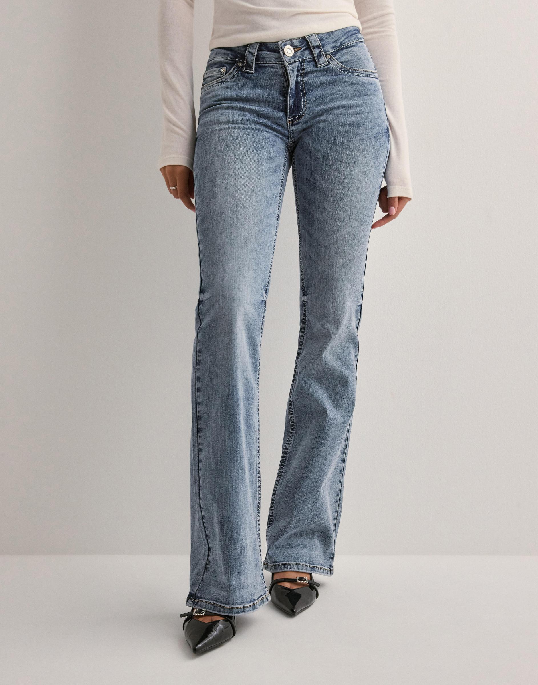 SPODNIE JEANS BOOTCUT Z Niskim stanem