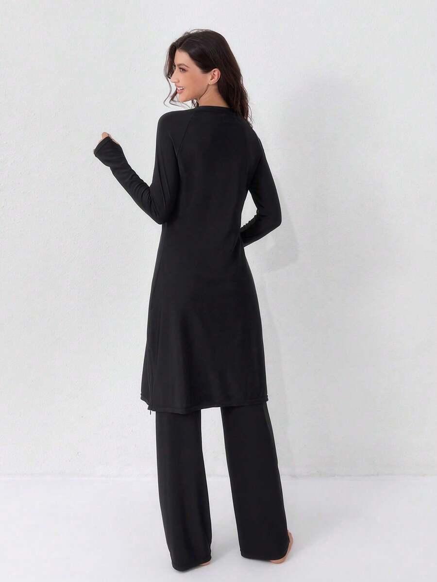 dwuczęściowy strój kąpielowy burkini
