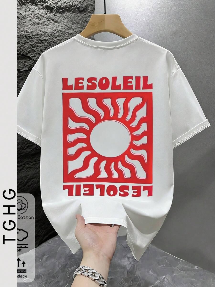 t-shirt oversize nadruk
