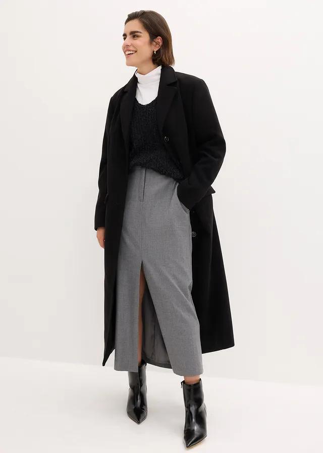 czarny sweter v-neck