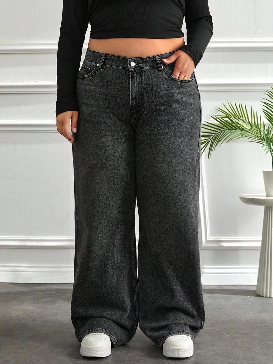 szare spodnie jeans