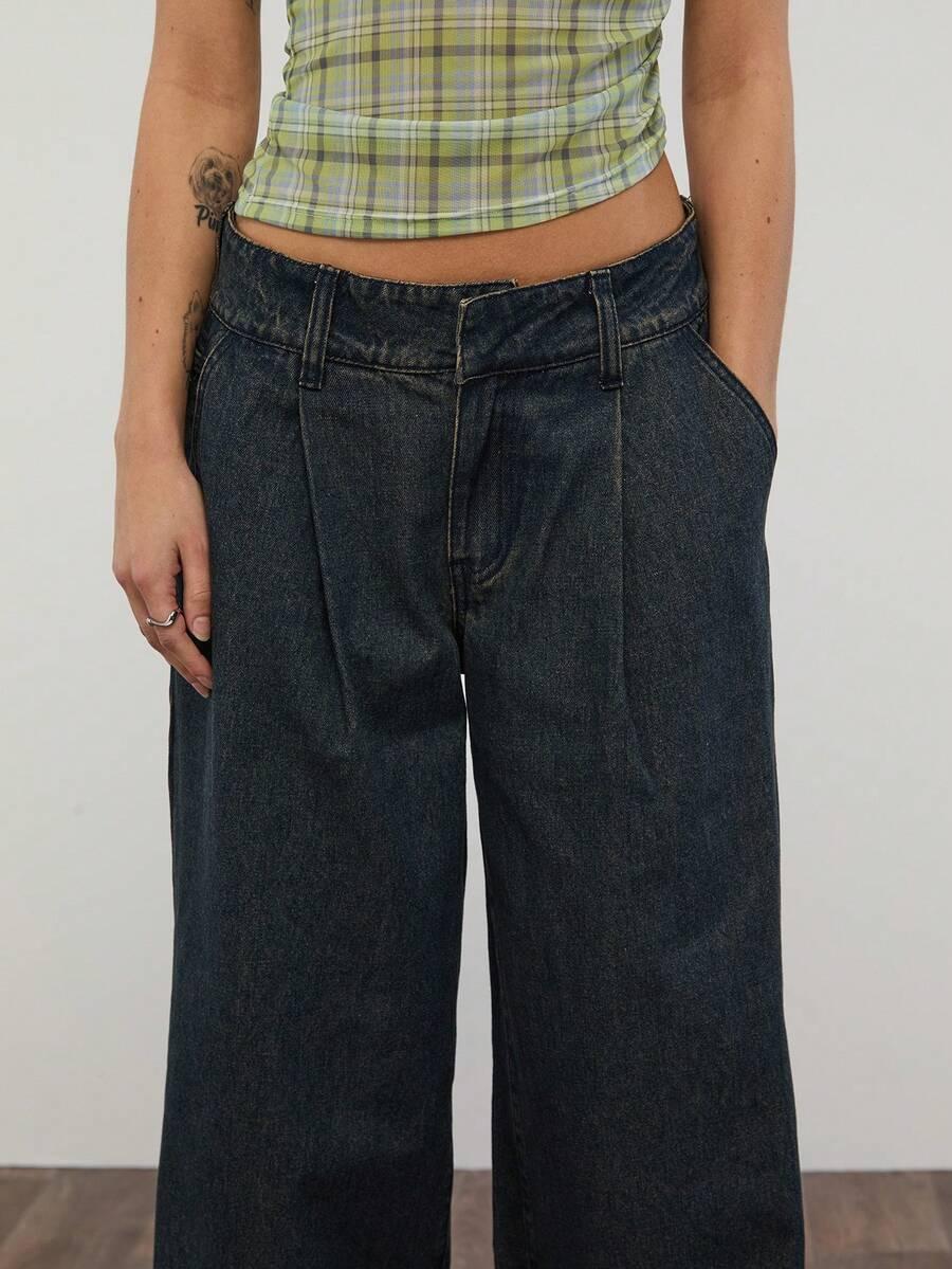 SPODNIE JEANS PROSTA NOGAWKA