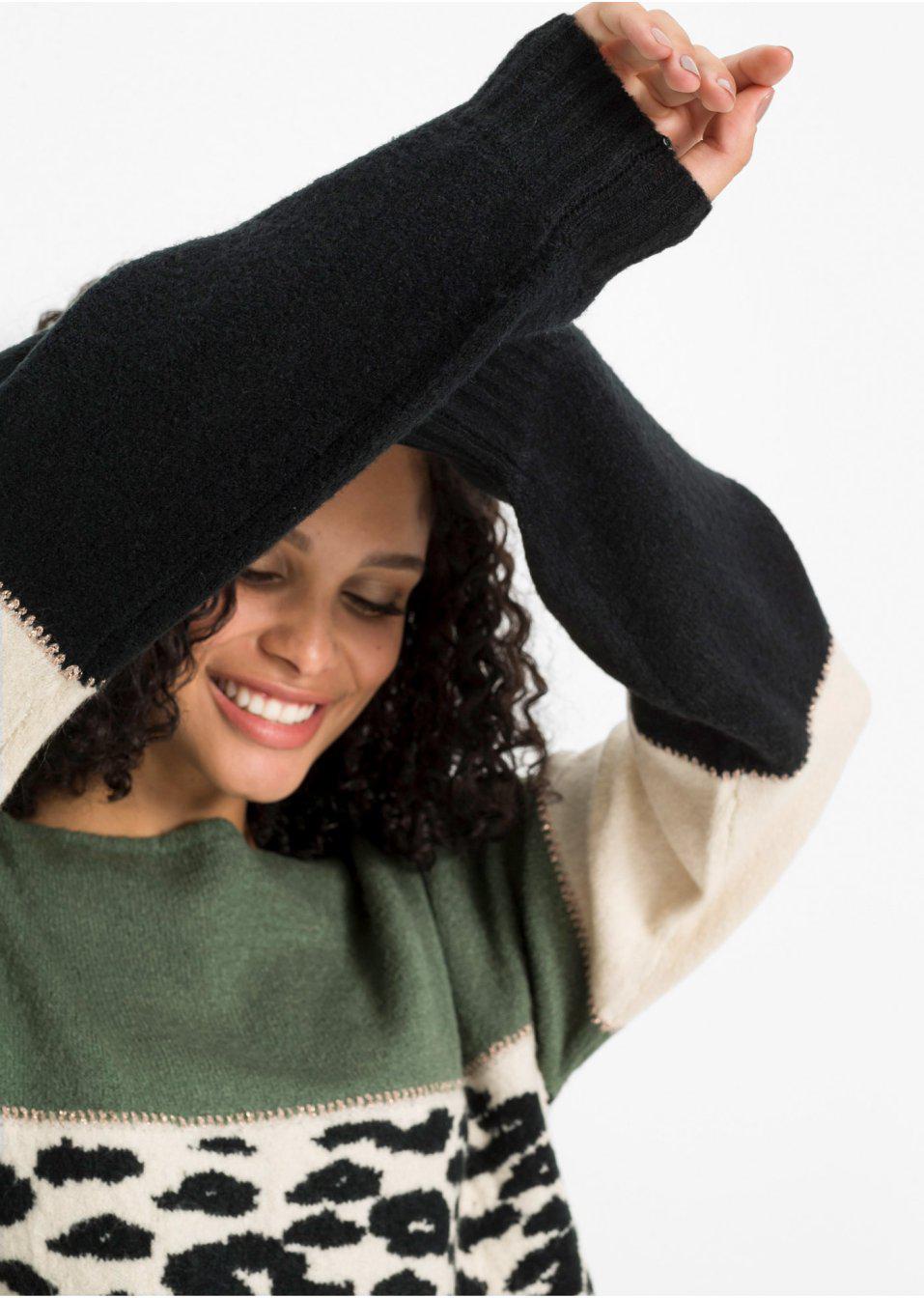 DZIANINOWY SWETER WZÓR