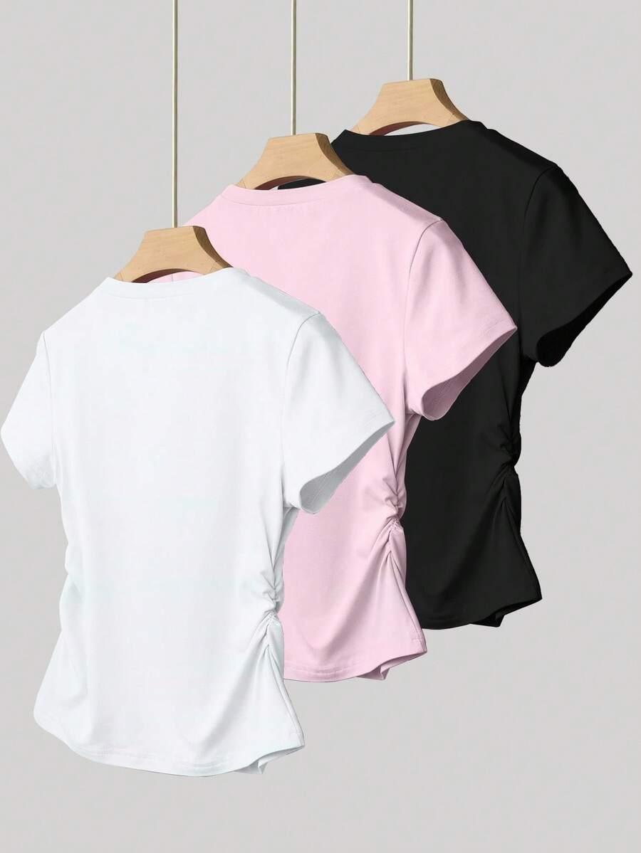 bluzki z krótkim rękawem 3-pack 