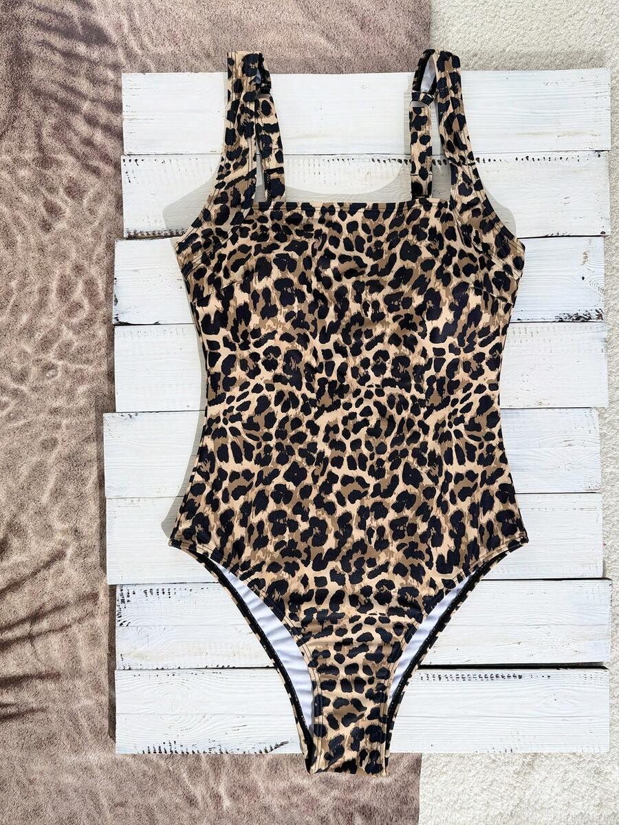 jednoczęściowy strój kąpielowy animal print