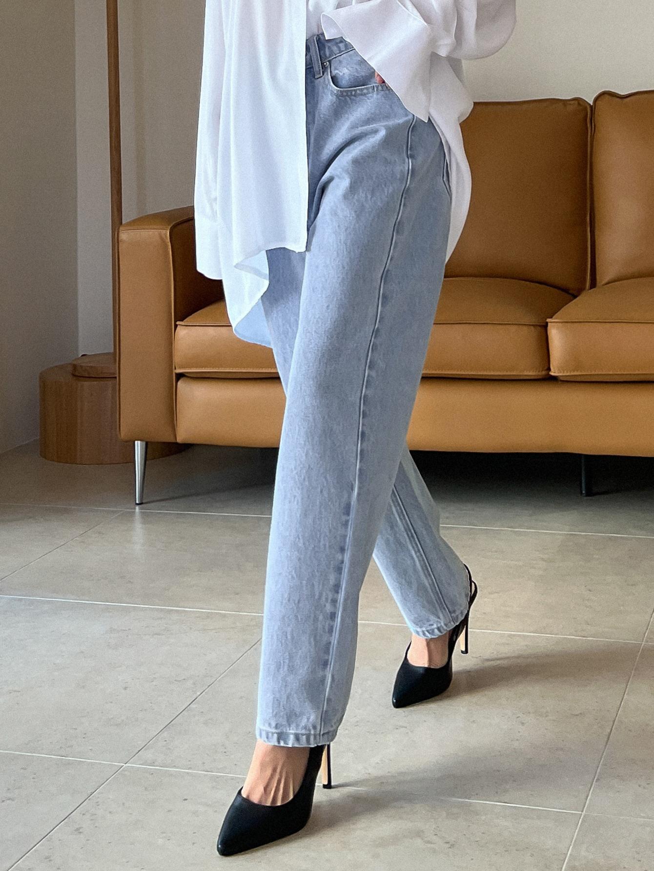 SPODNIE JEANS WYSOKI STAN