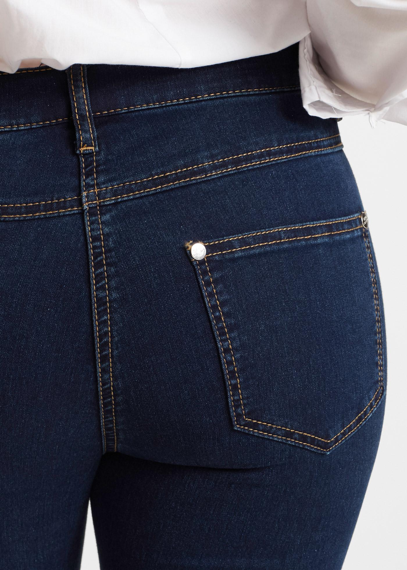 GRANATOWE SPODNIE JEANS