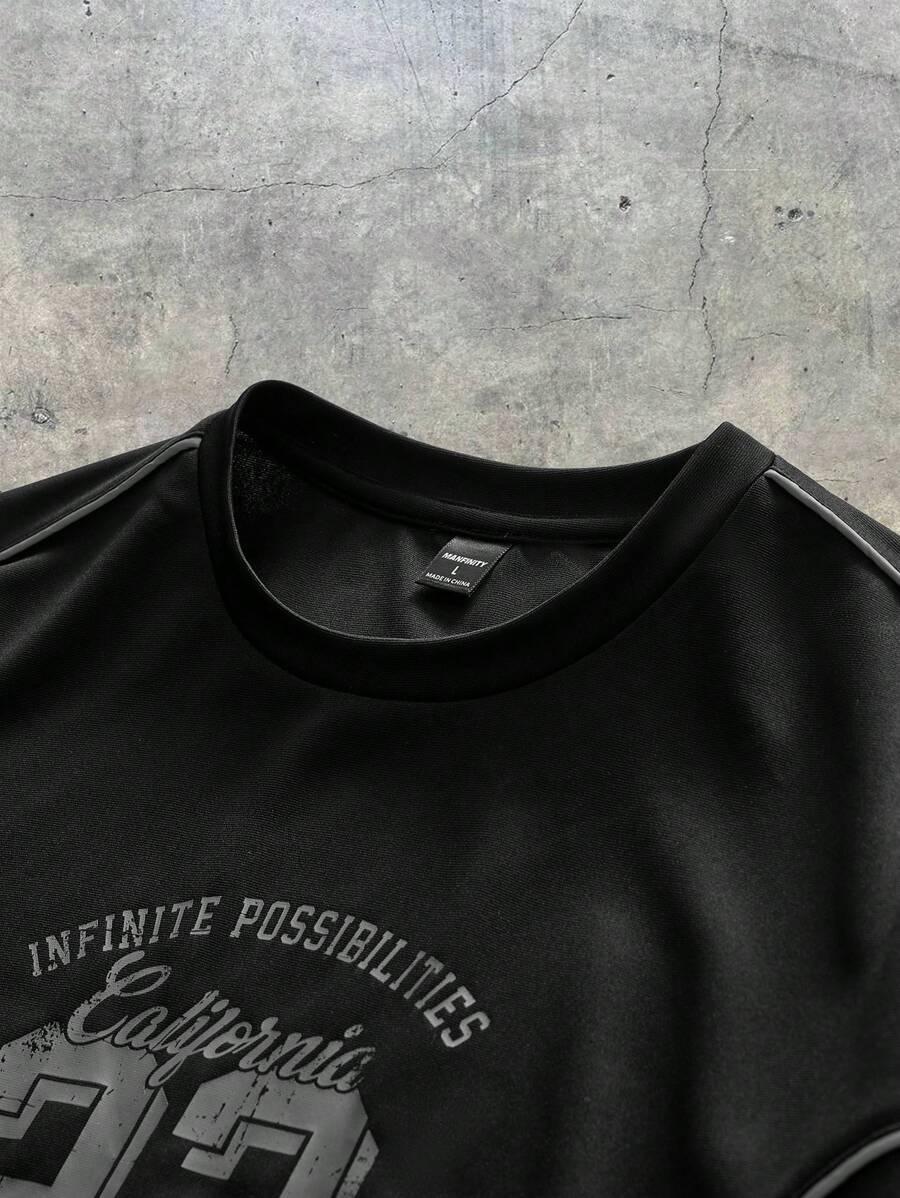 T-SHIRT MĘSKI REGULAR OKRĄGŁY DEKOLT