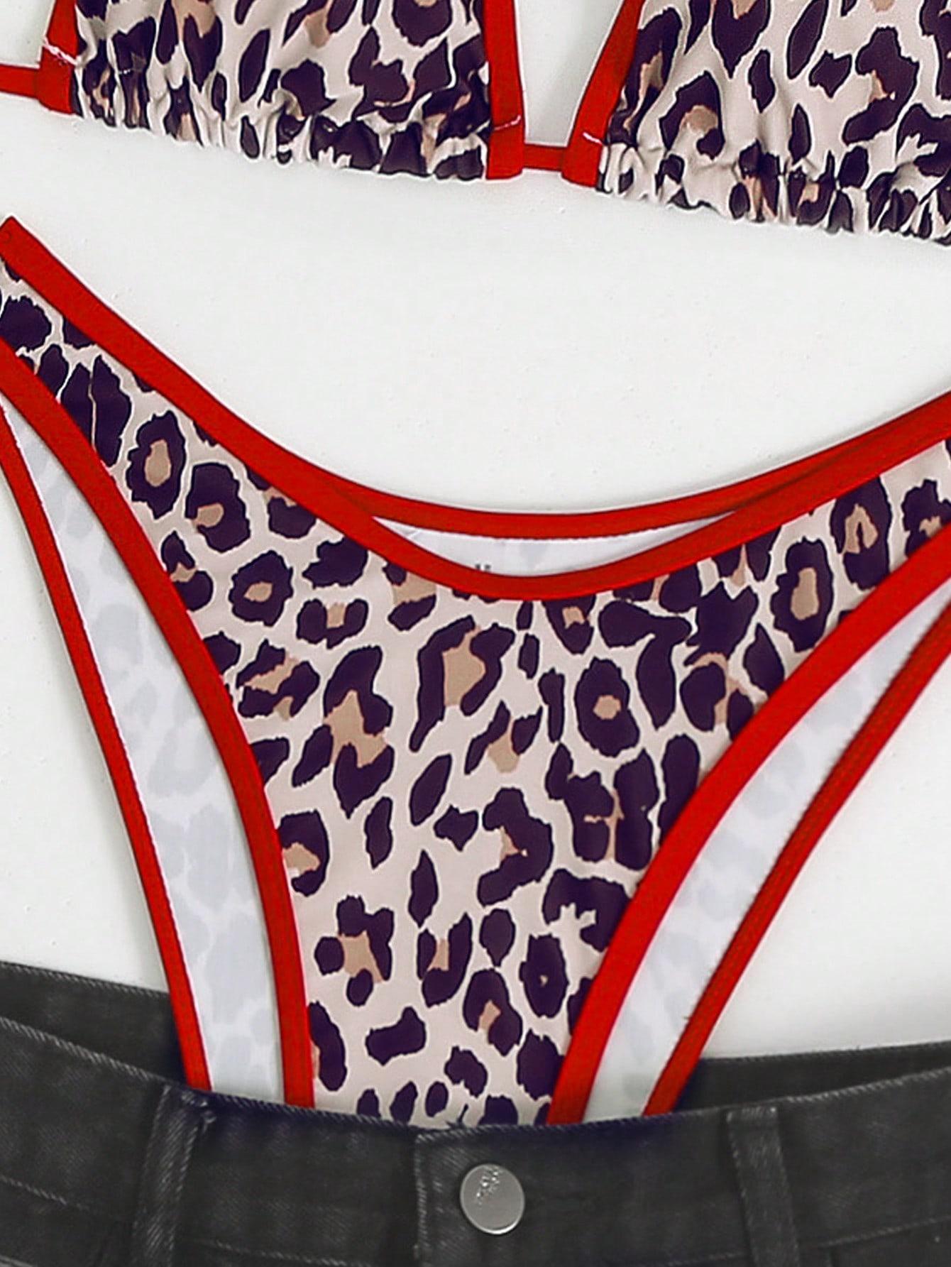 DWUCZĘŚCIOWY KOSTIUM KĄPIELOWY ANIMAL PRINT