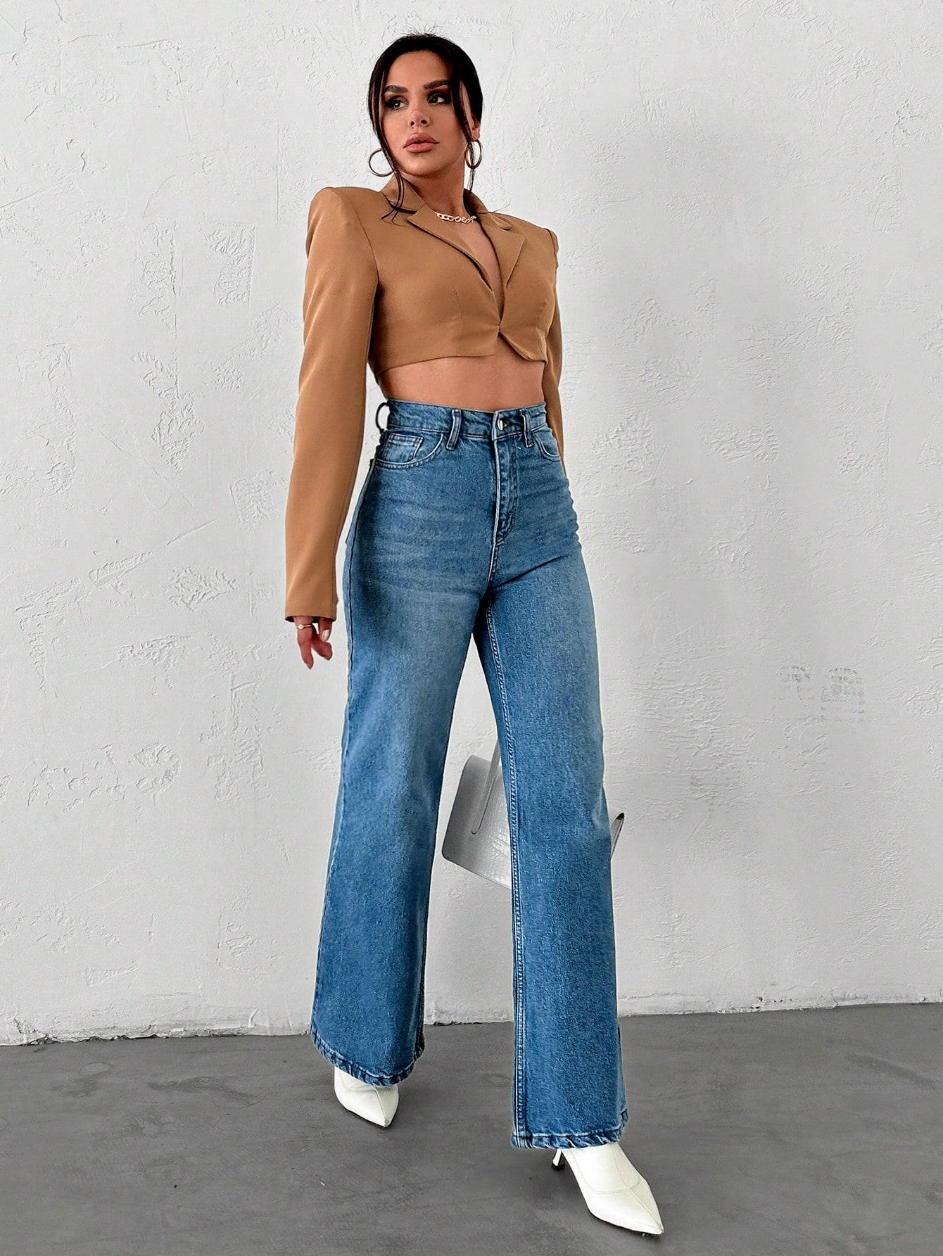 NIEBIESKIE SPODNIE JEANS