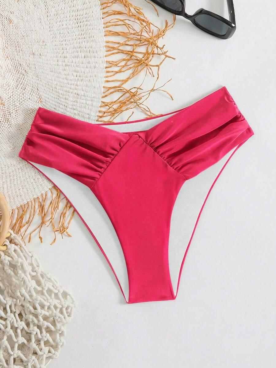 różowy dół od bikini