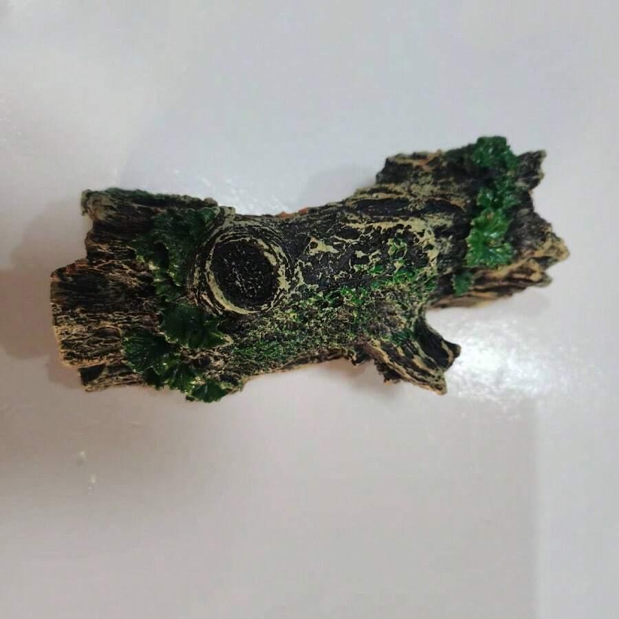 akcesorium do akwarium korzeń obrośnięty mchem