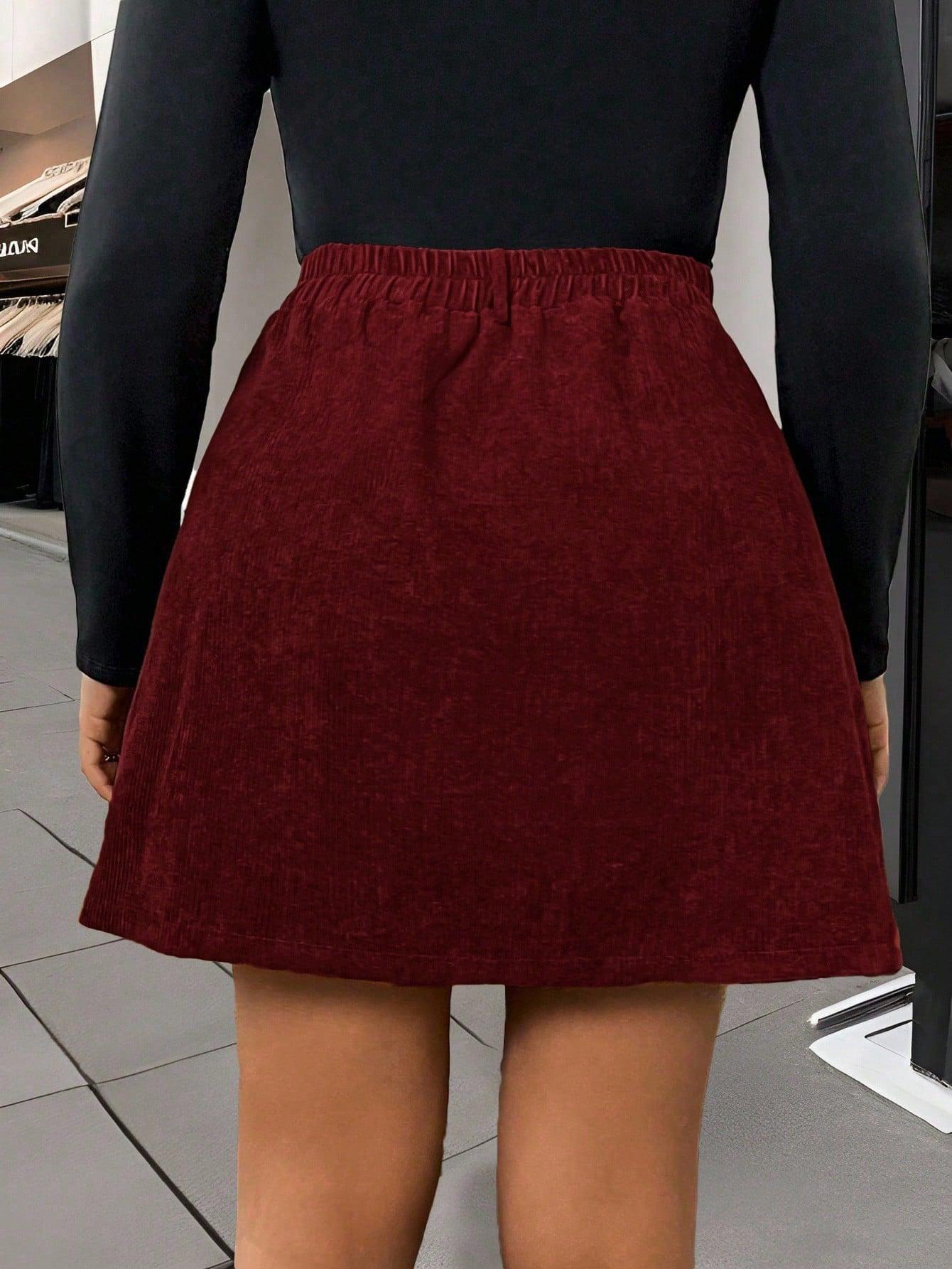 czerwona mini spódnica 
