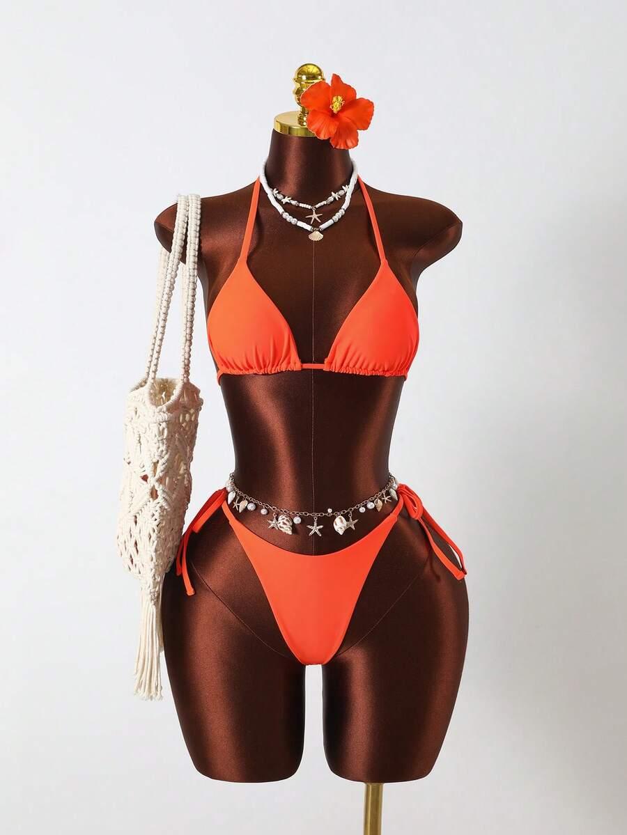 pomarańczowy dół od bikini