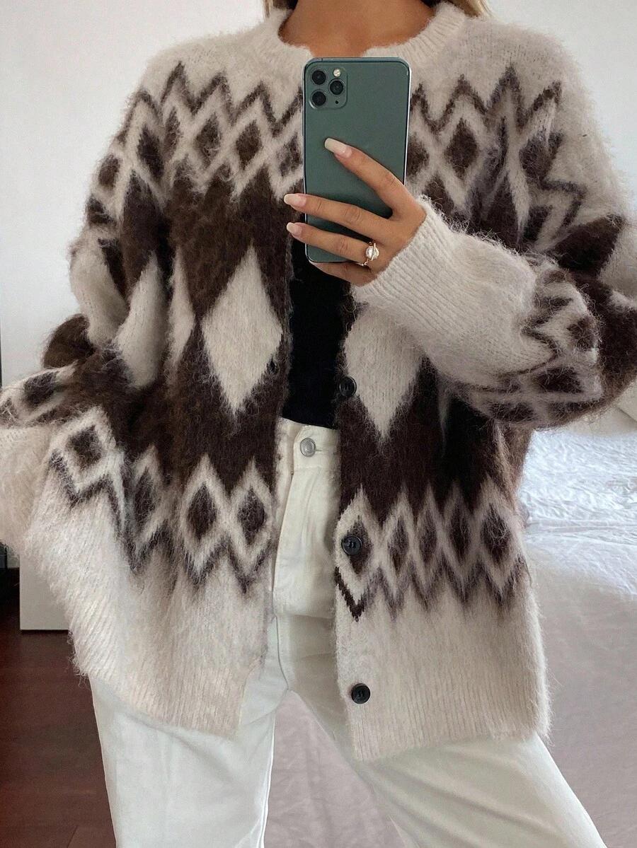 ROZPINANY SWETER GUZIKI