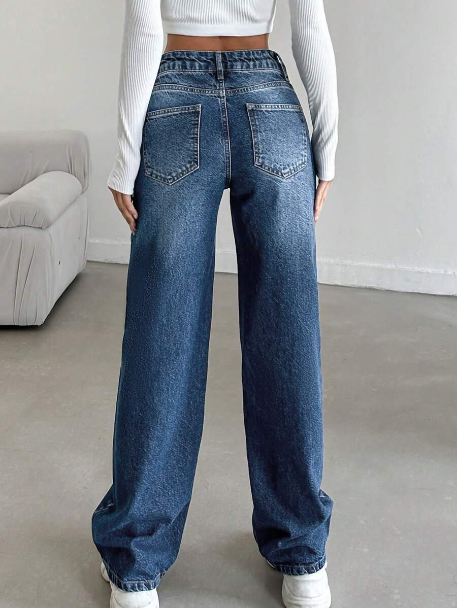 NIEBIESKIE SPODNIE JEANS