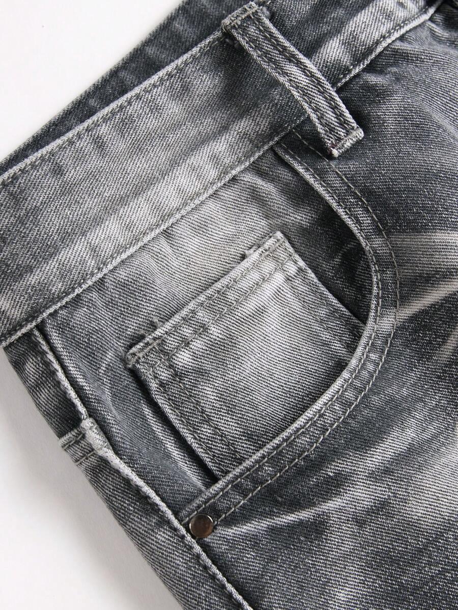 SZARE SPODNIE JEANS