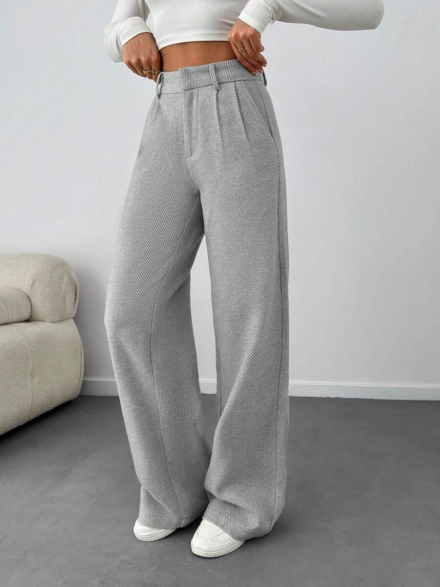 SZARE SPODNIE CASUAL