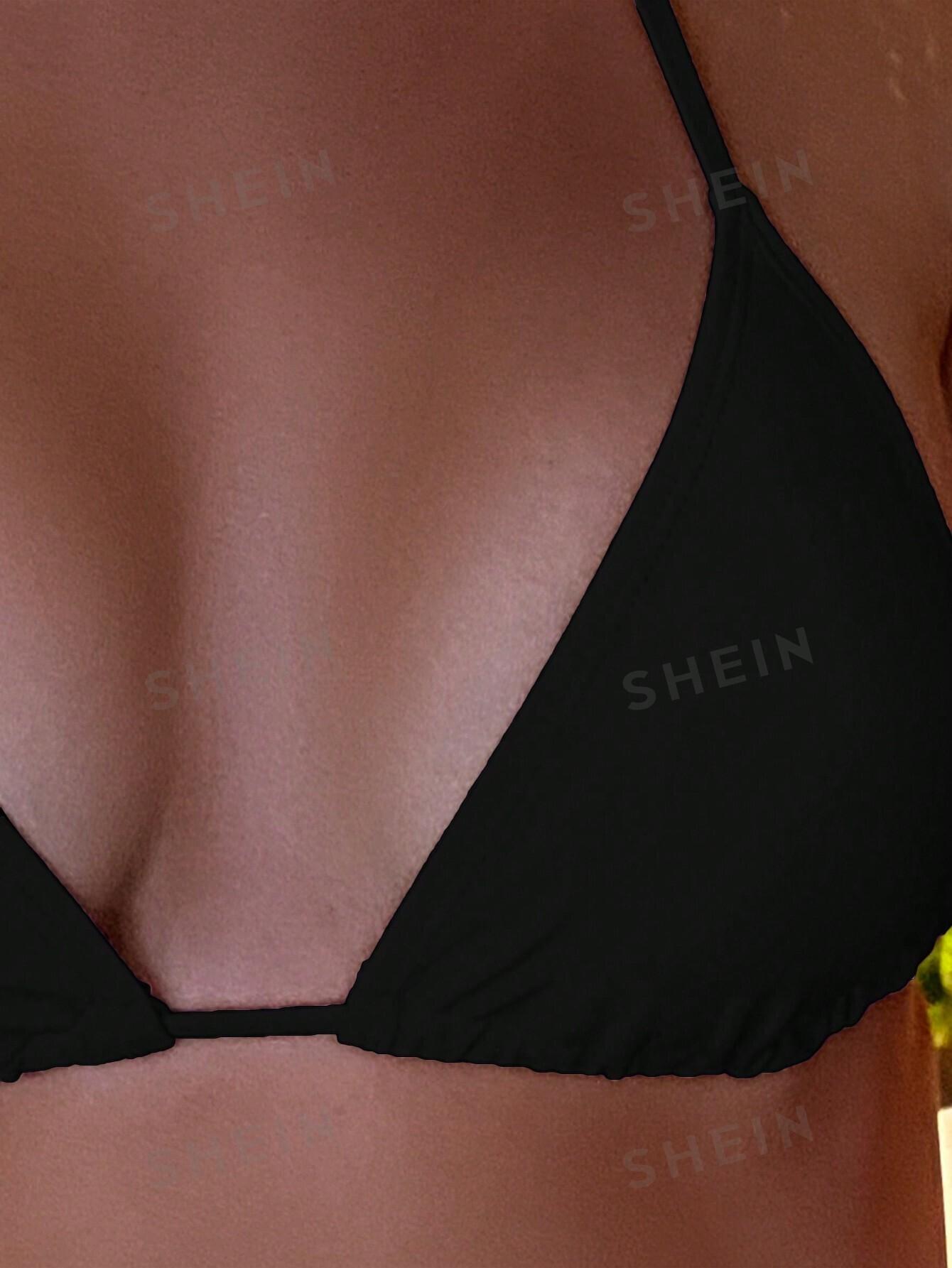 KLASYCZNA WIĄZANA CZARNA GÓRA OD BIKINI