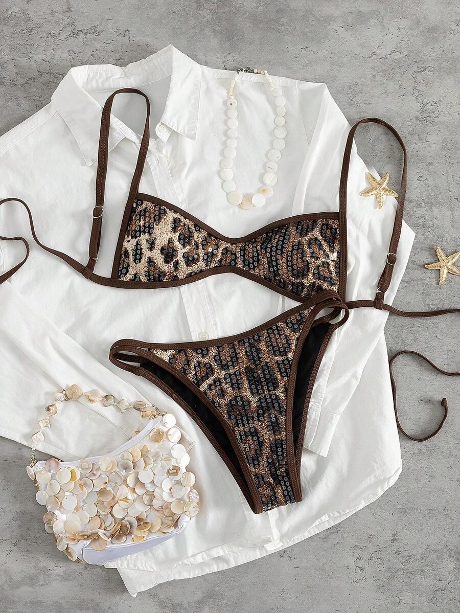 DWUCZĘŚCIOWY STRÓJ KĄPIELOWY ANIMAL PRINT